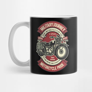 Motorcycle Military, Vintage Retro Classic Mug